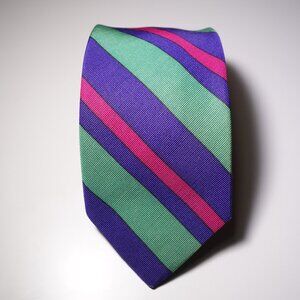 Vintage Ralph Lauren Chaps Cotton Blend Stripe Tie